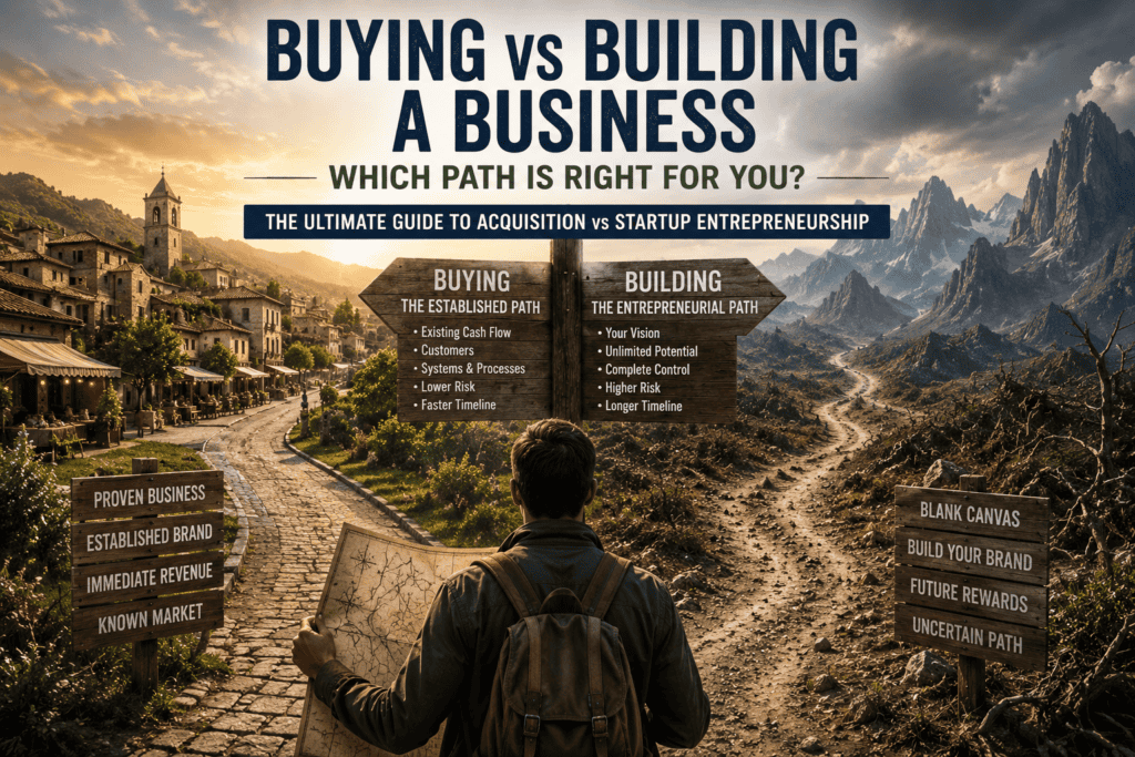 Buying vs Building a Business