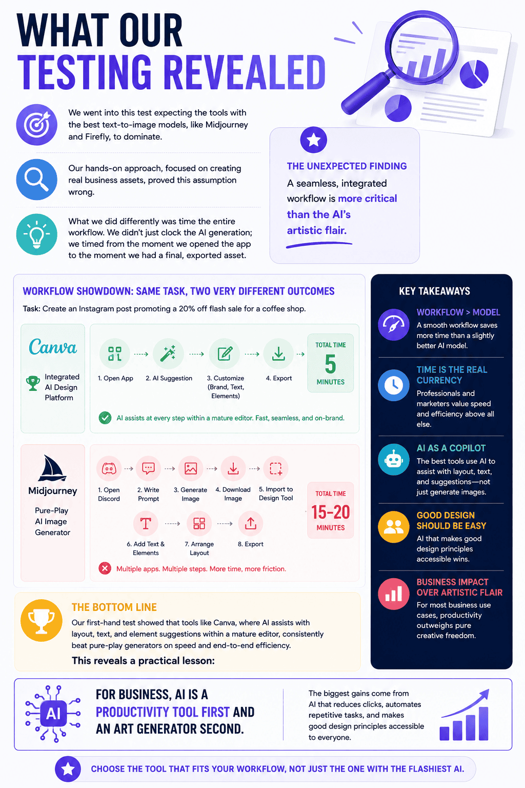 Comparison of design tools and outcomes