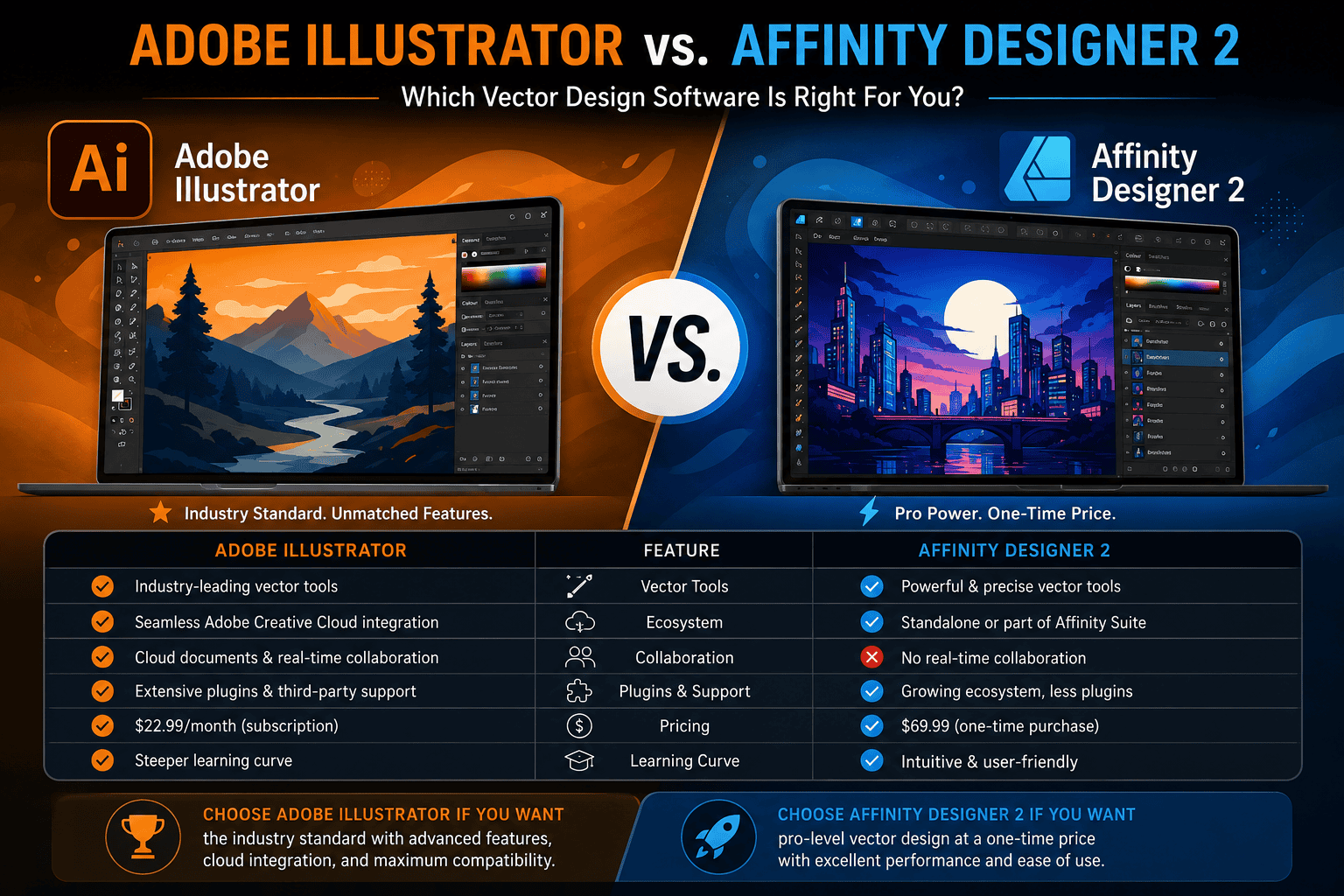 Adobe Illustrator vs. Affinity Designer 2